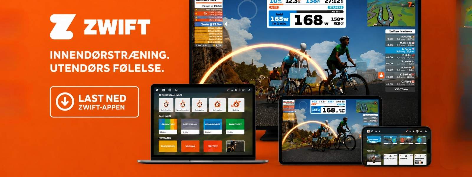 Last ned Zwift til mobil, nettbrett eller datamaskin